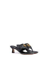 Gucci Mystic Black Nappa Charlotte Leather Sandals
